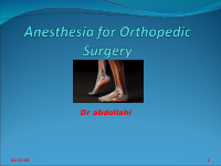 Anesthesia for Orthopaedic Surgery.ppt